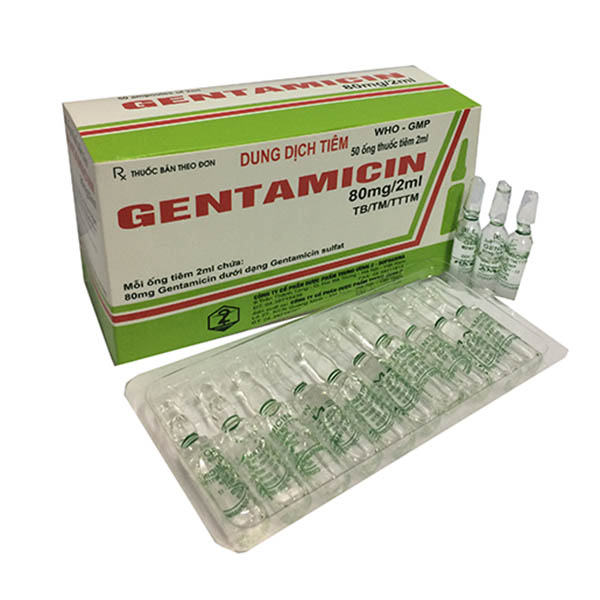 Gentamicin là thuốc kháng sinh nhóm Aminoglycosid, tác dụng mạnh trên nhiều vi khuẩn