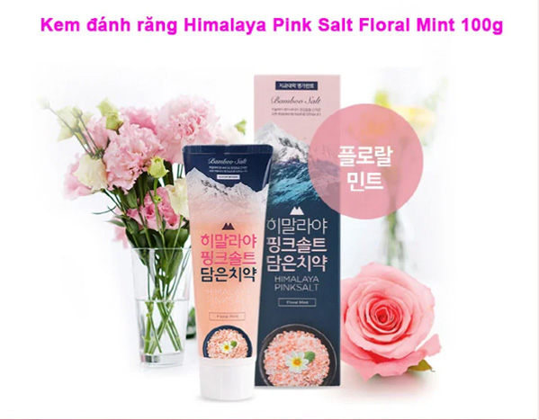 Kem Đánh Răng Bamboo Salt Himalaya Pink Salt - Floral Mint