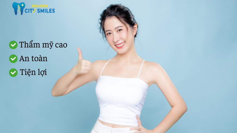 niềng răng trong suốt có tính thẩm mỹ cao