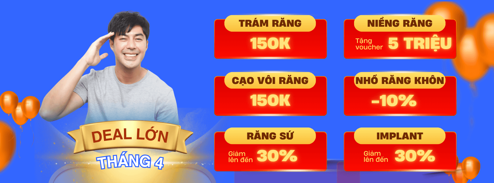 Chương trình ưu đãi nha khoa city smiles tháng 4